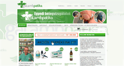 Desktop Screenshot of galambpatika.hu